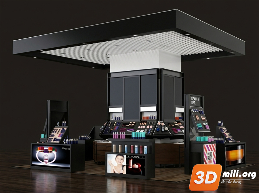 Cosmetic Store Skp Files 